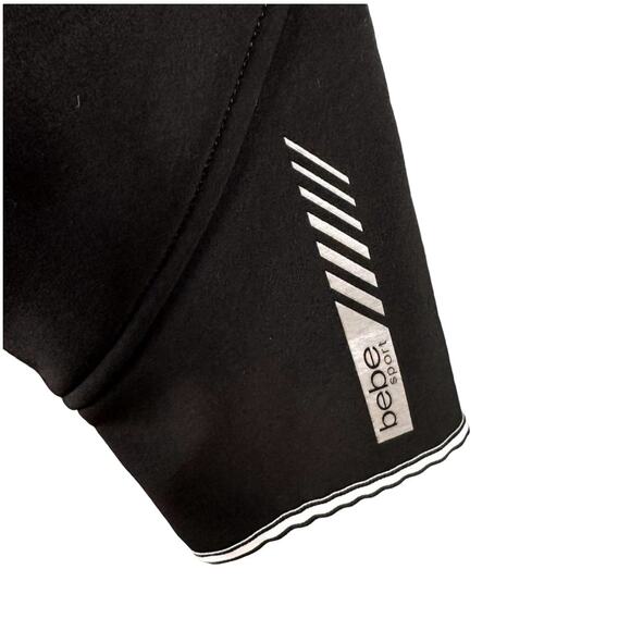 BeBe Sport Athletic Zip-Up Jacket Womens S Reflective Trim Sporty Modern Track - Picture 4 of 11